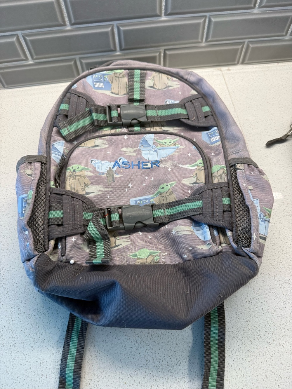 Pottery Barn Grogu back pack and lunch box
